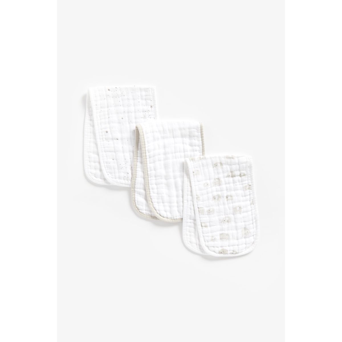 Buy Mothercare Elephant Burp Cloths 3 Pack online Mothercare