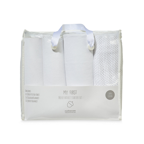Mothercare Moses Basket Starter Set White
