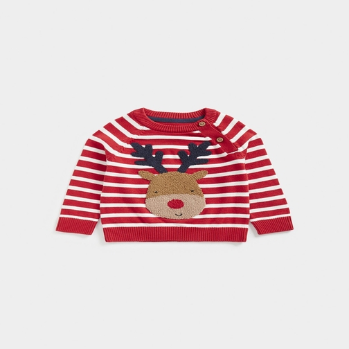 Buy Festive Reindeer Knitted Jumper online Mothercare Kuwait