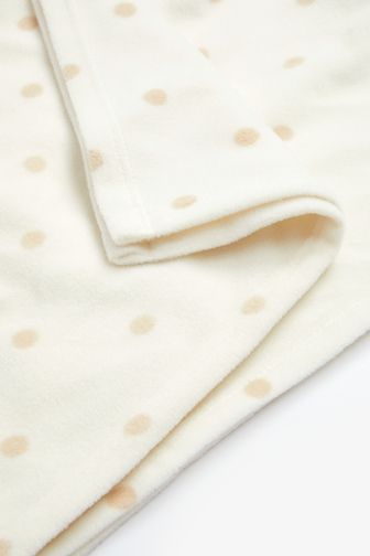 Buy Mothercare Cot Cot Bed Fleece Blanket Cream Dot online Mothercare Kuwait
