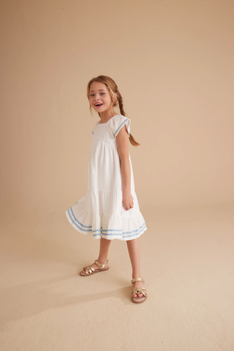 Buy White Embroidered Dress online Mothercare Kuwait