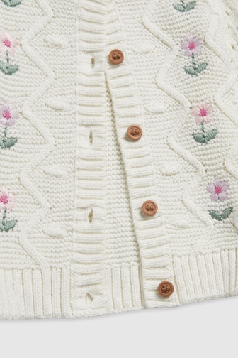Mothercare white cardigan on sale
