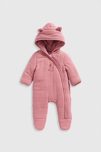 Buy My First Pink Muslin Pramsuit online Mothercare Kuwait
