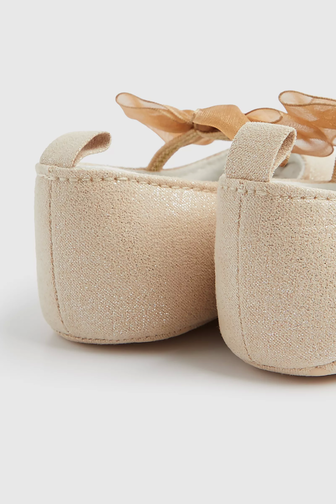 Buy Gold Sparkle Baby Shoes online Mothercare Kuwait