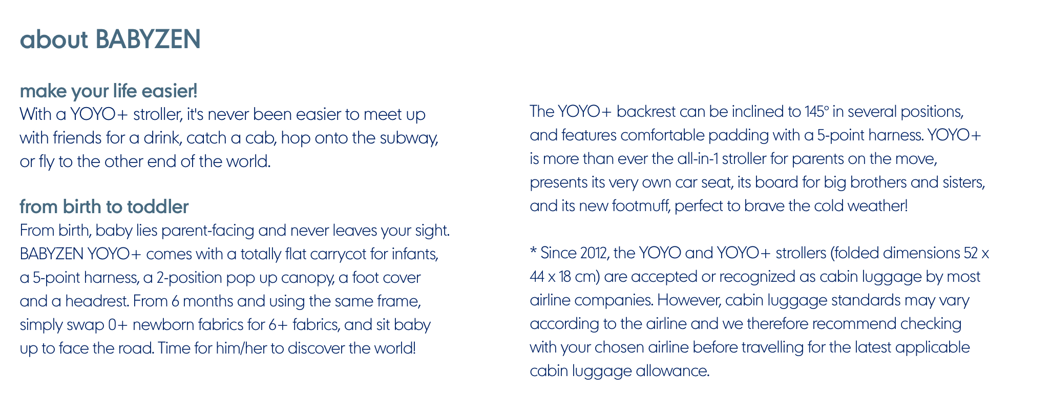 mothercare yoyo zen